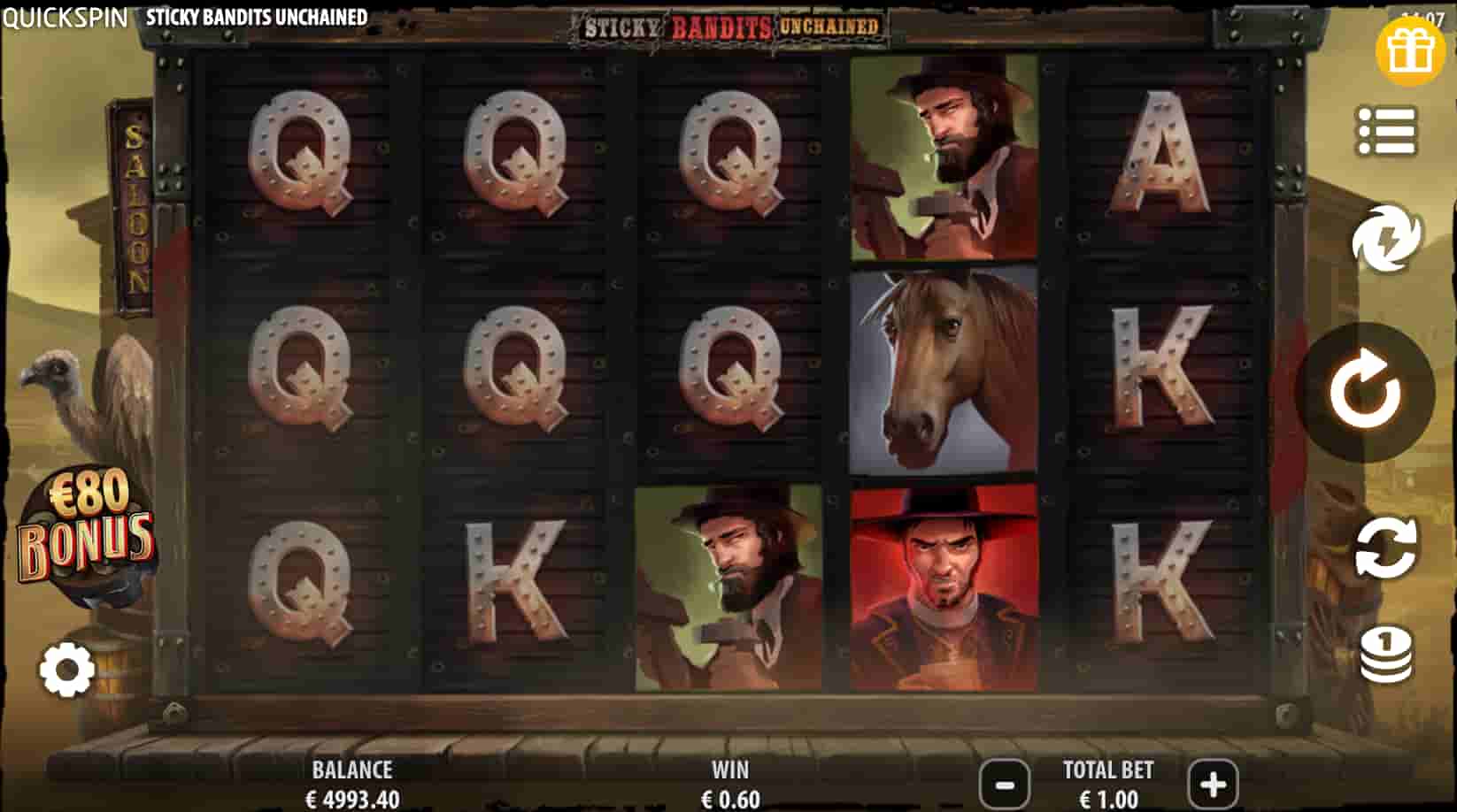 Sticky Bandits Slot screenshot 1