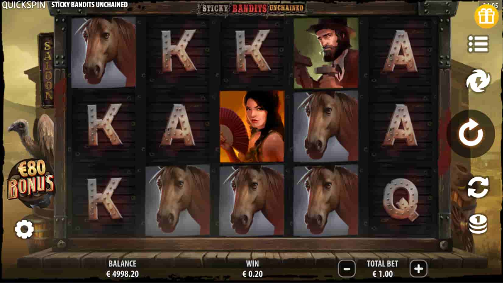 Sticky Bandits Slot screenshot 3