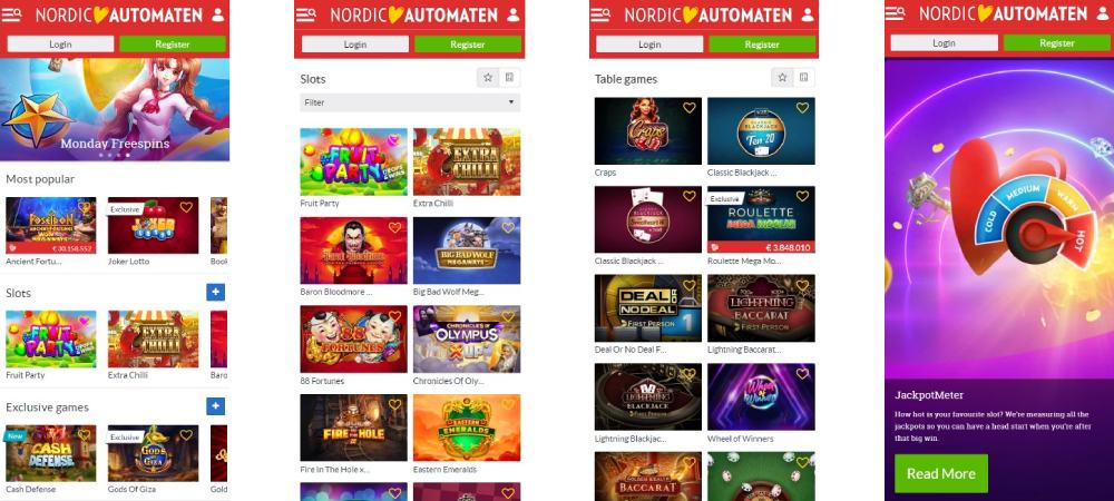Nordic Automaten Casino Mobil