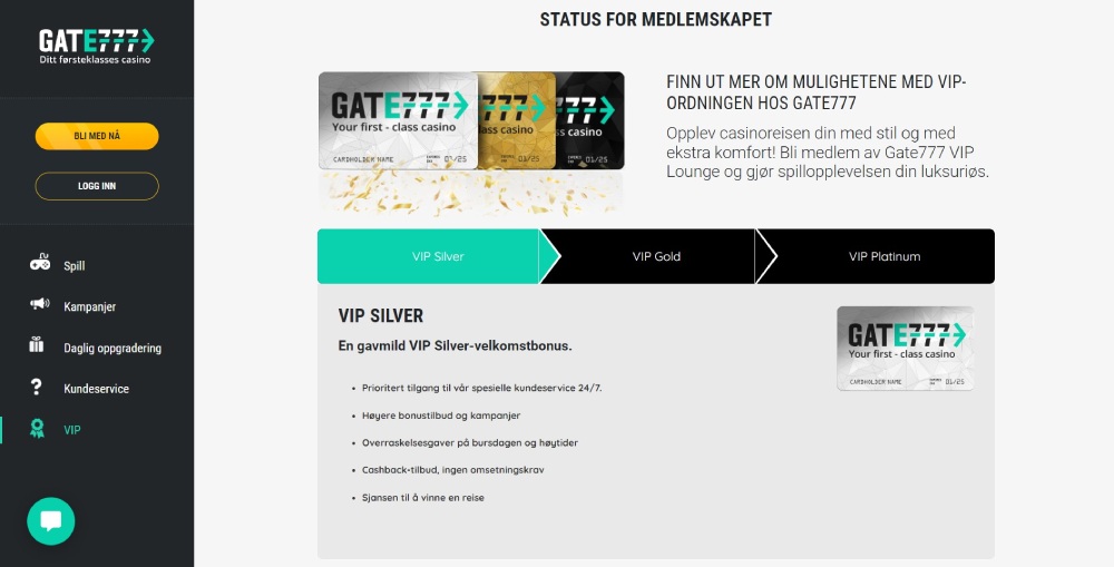 Gate 777 Casino VIP-program