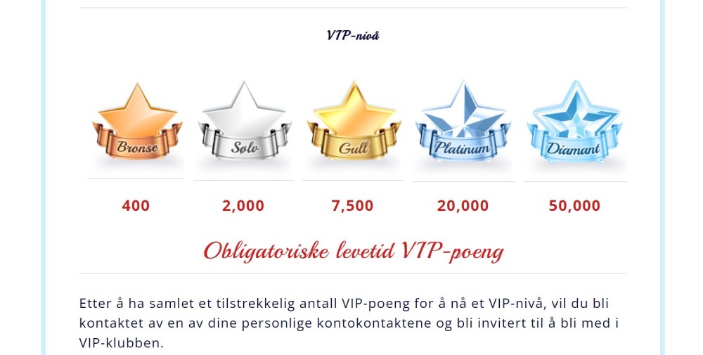 Scratchmania Casino VIP-program