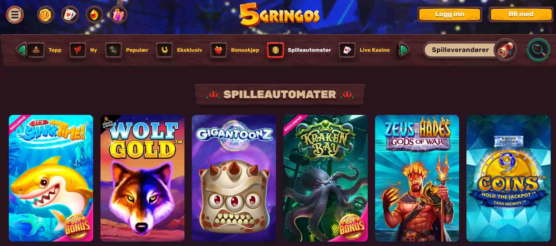 5gringos casino slot machines