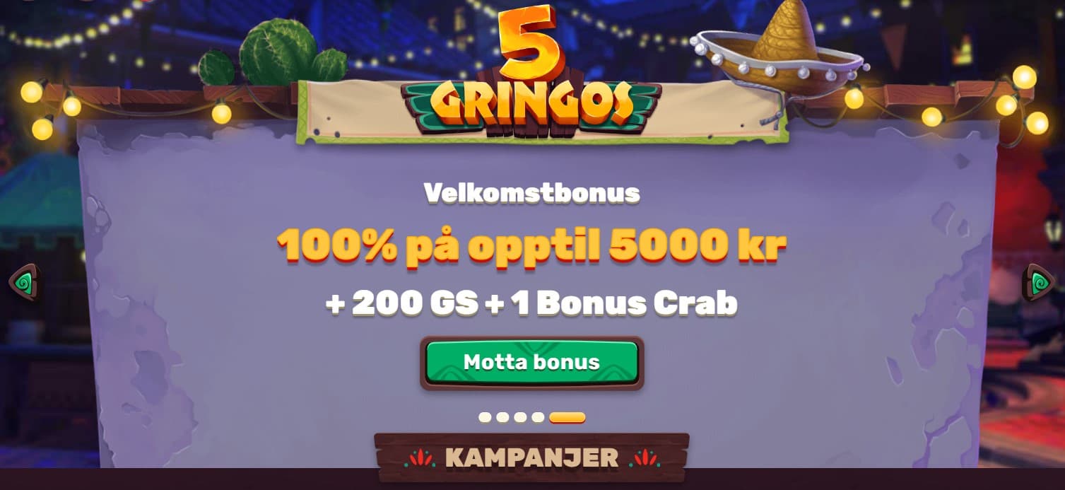 5gringos casino welcome bonuse