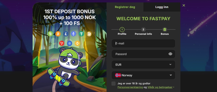 fastpay casino registrering