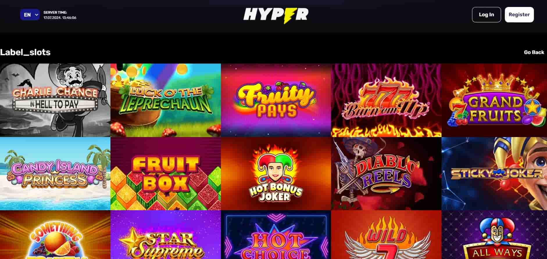 hyper casino slots