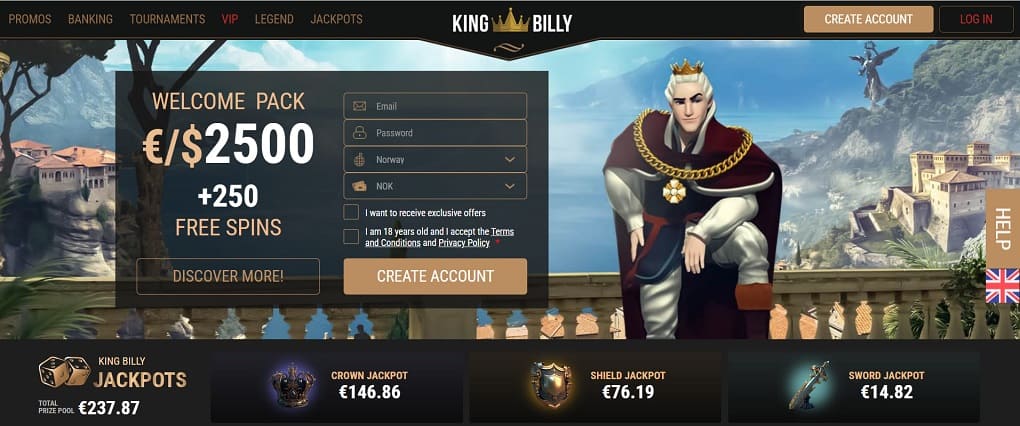 kingbilly casino anmeldelse