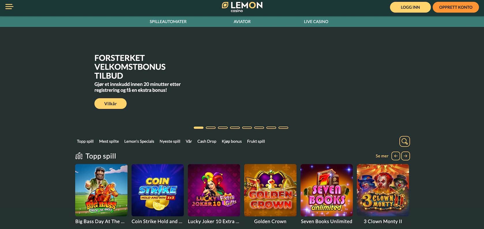 Lemon casino hjem