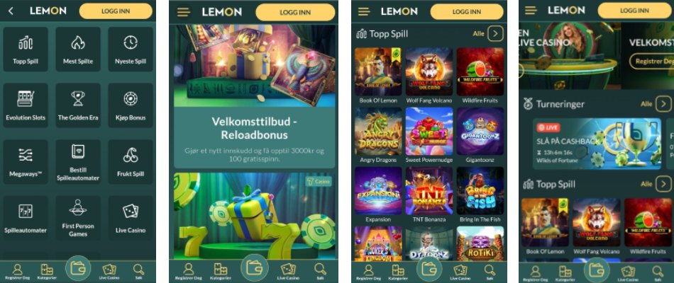 Lemon casino mobil