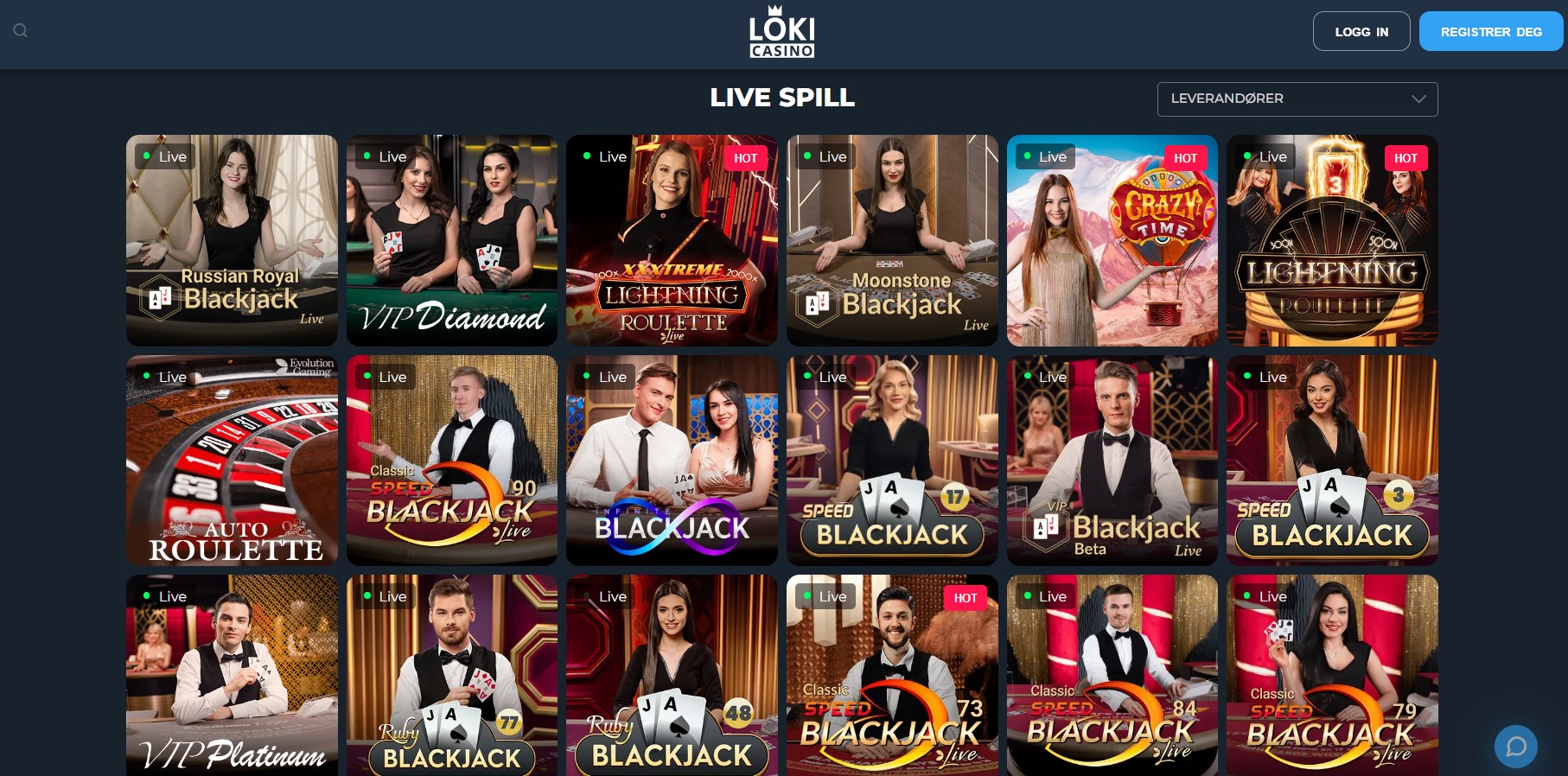loki live casino