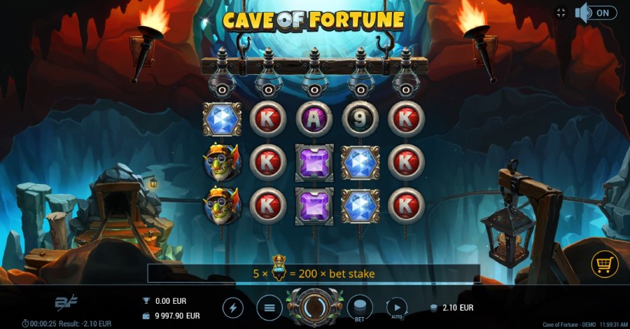 Cave of Fortune Slot Screenshot 2