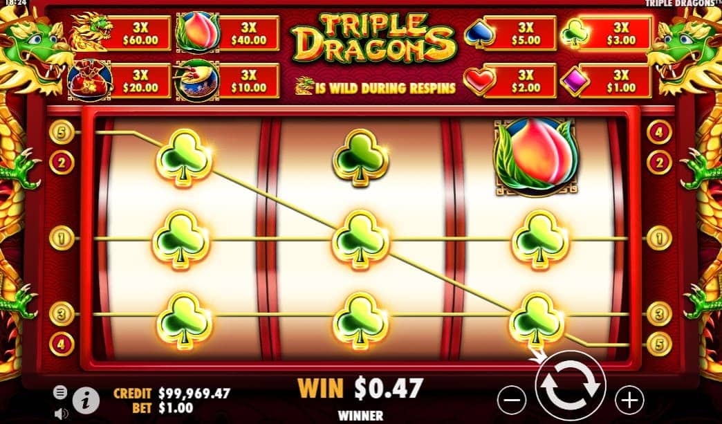 triple dragon spilleautomater3