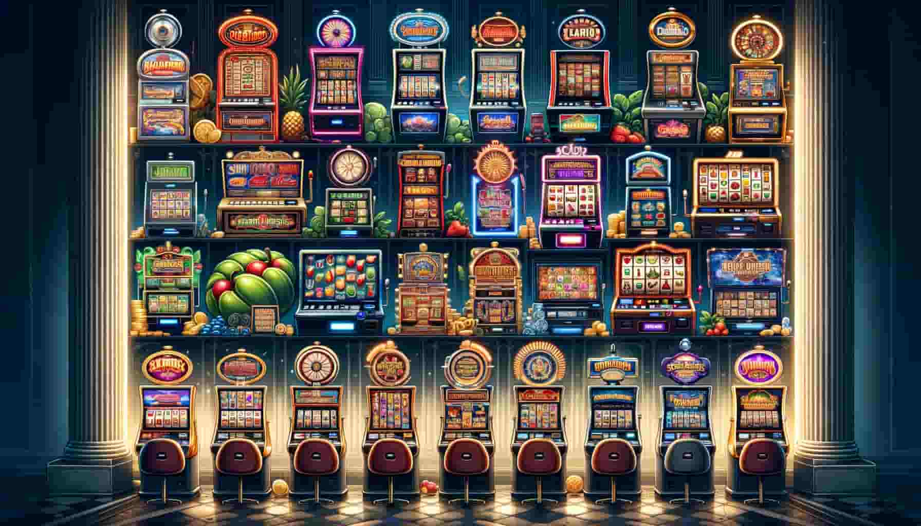 forskjellige typer spilleautomater