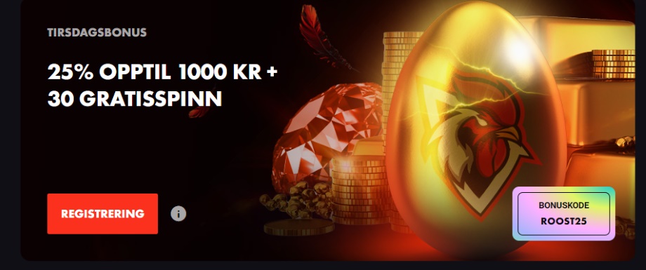 rooster bet tirsdagsbonus