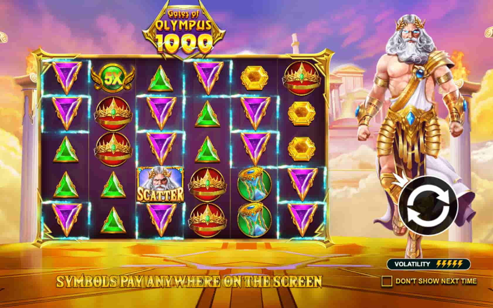 Gates of Olympus 1000 screenshot 5