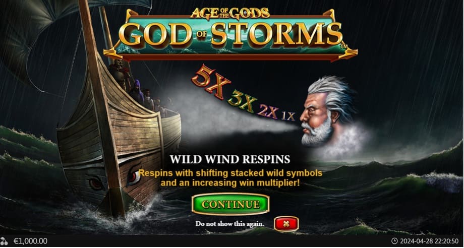 age of the gods god of storms slot 1