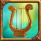 olympus raging megways slot harp symbol