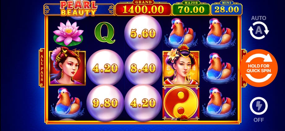 pearl beauty hold and win game