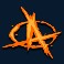 punk rocker slot anarchist logo symbol