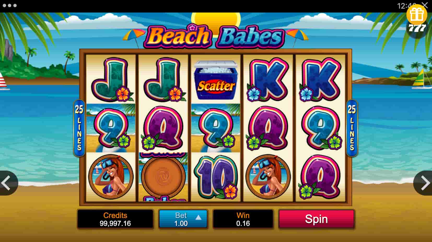 Beach Babes Slot screenshot 2
