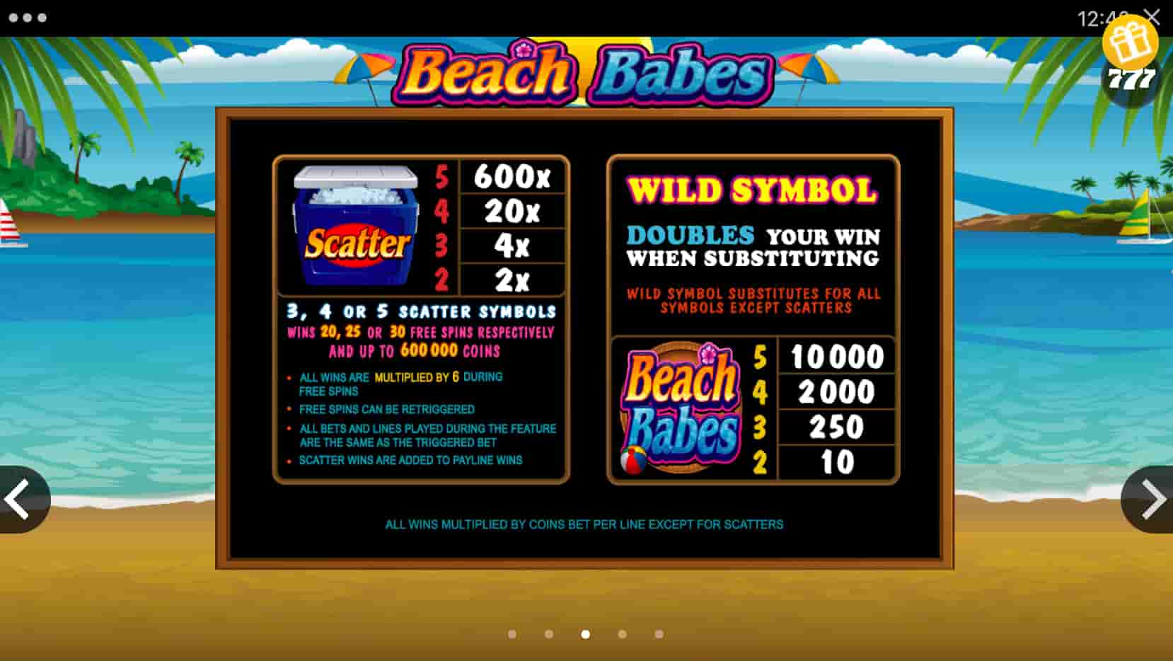 Beach Babes Slot screenshot 4