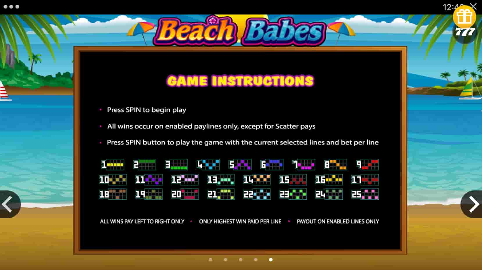 Beach Babes Slot screenshot 5