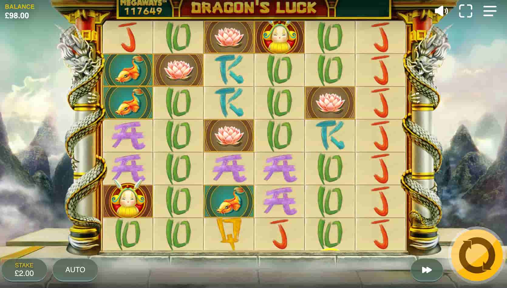 Dragons Luck MegaWays slot screenshot 1