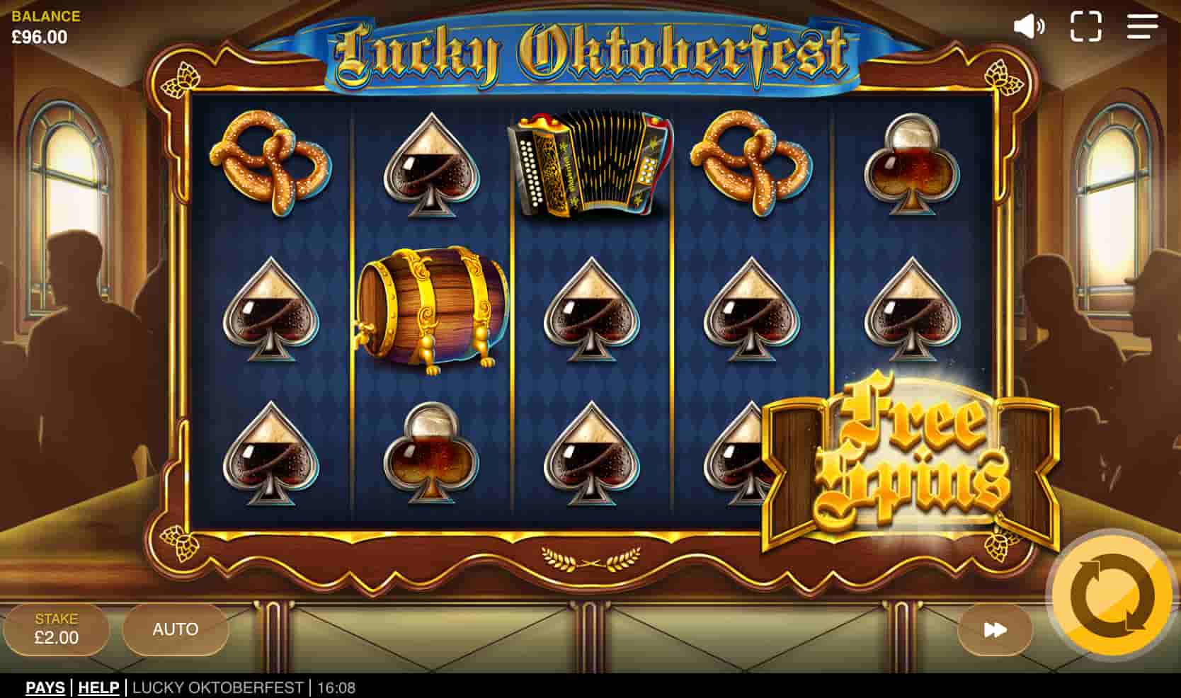 Lucky Oktoberfest slot screenshot 2