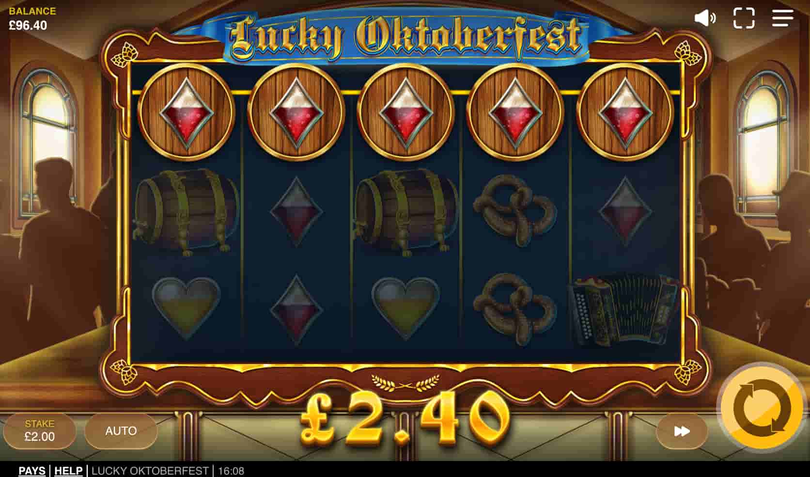 Lucky Oktoberfest slot screenshot 3