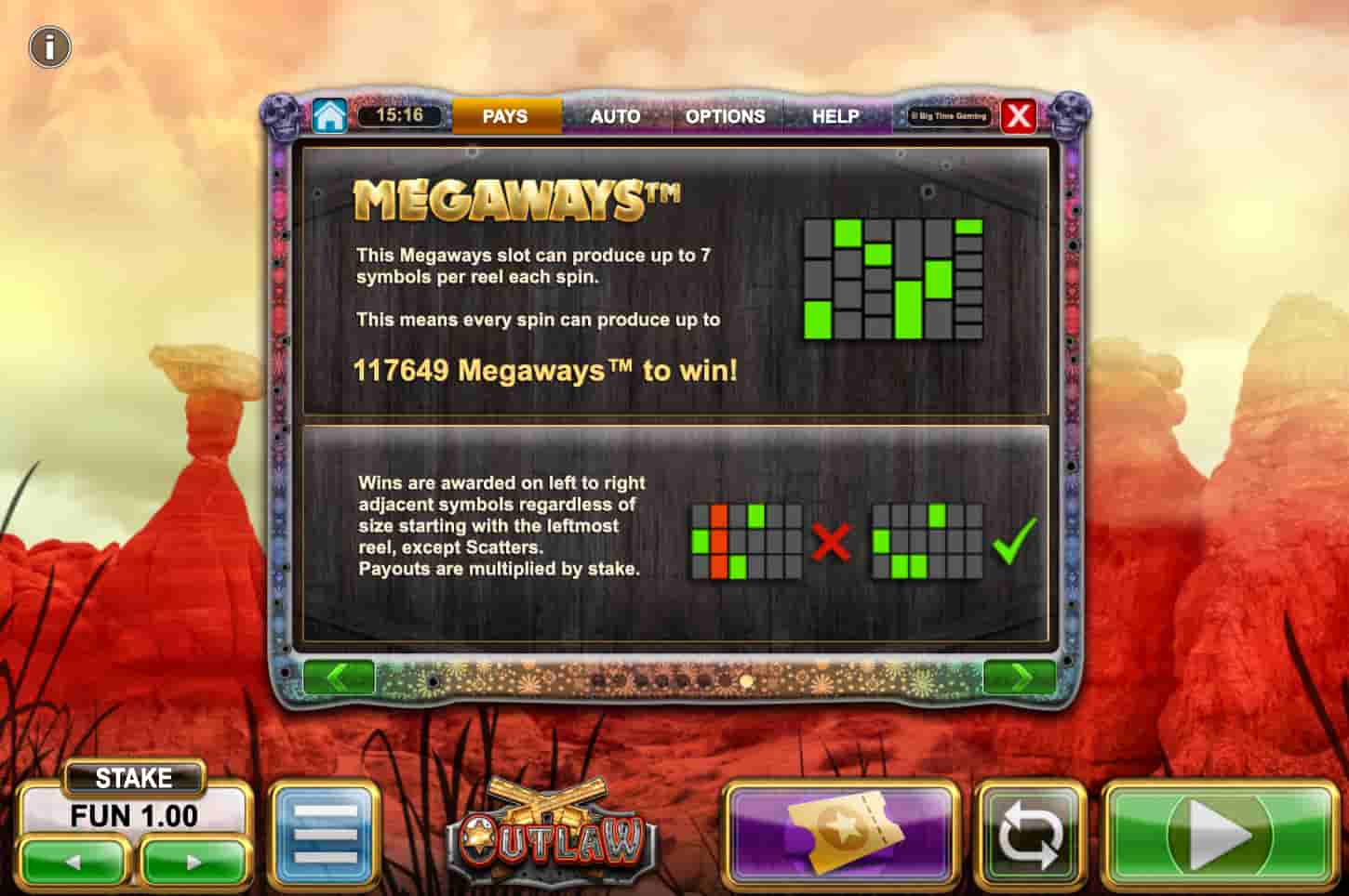 Outlaw Megaways screenshot 4