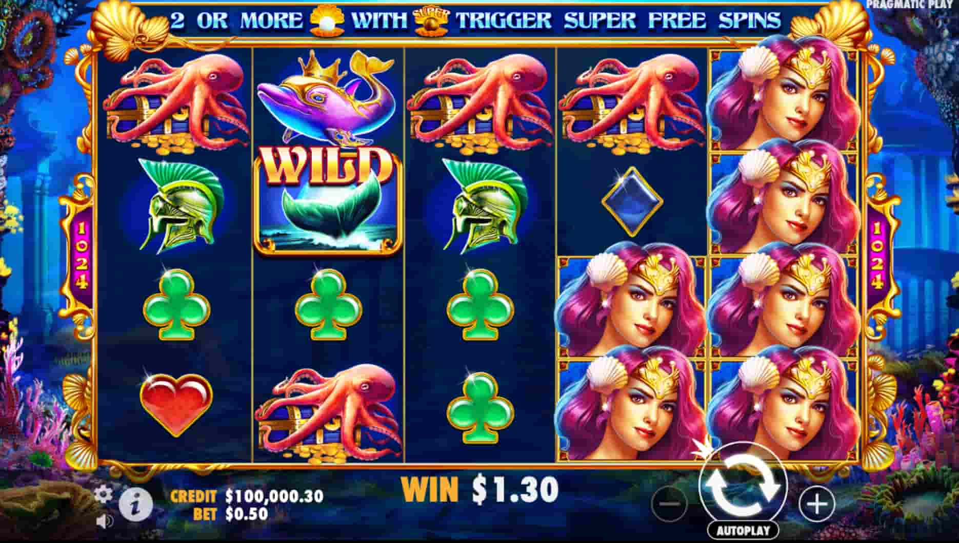 Queen of Atlantis Slot screenshot 1