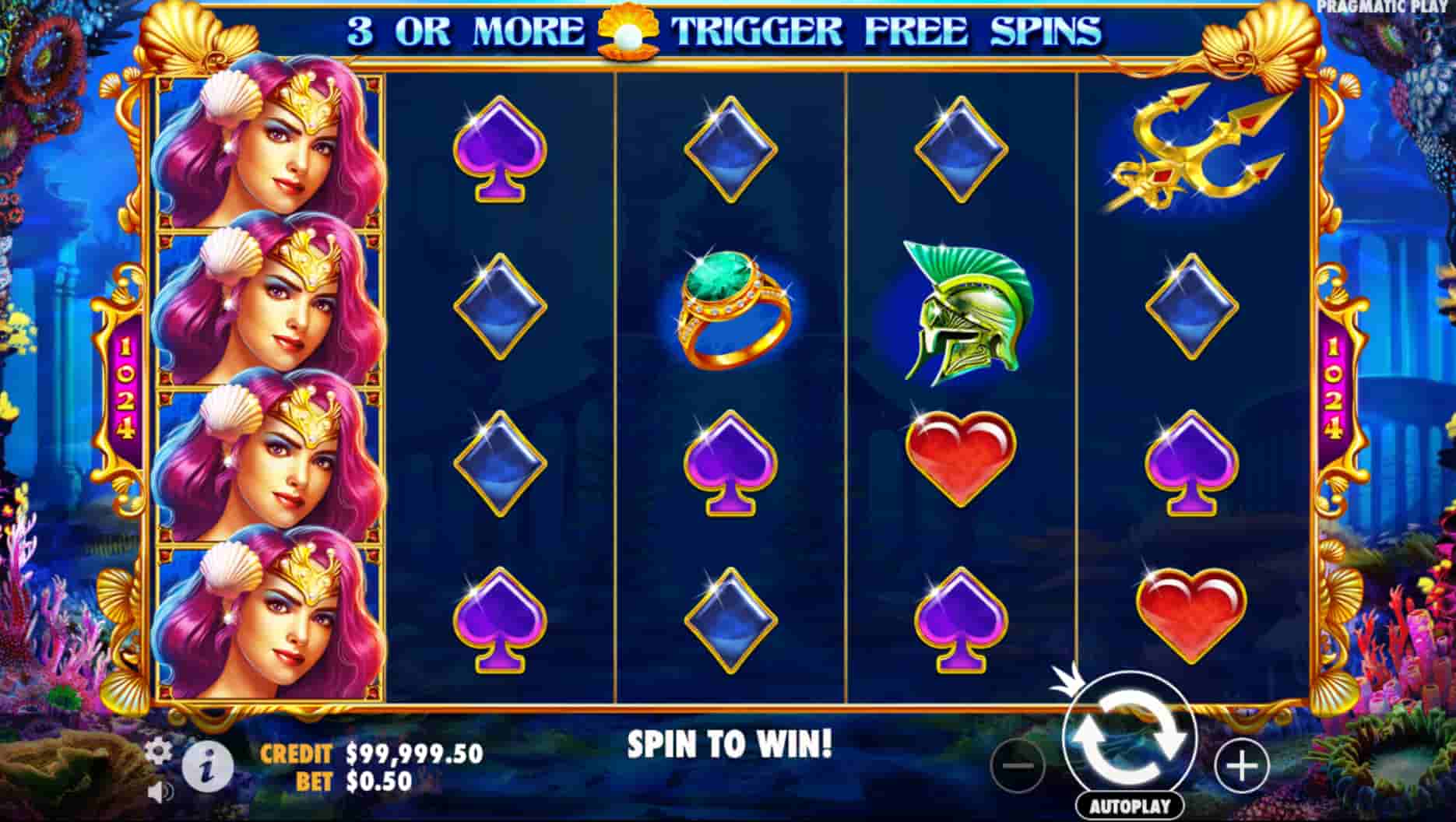 Queen of Atlantis Slot screenshot 2