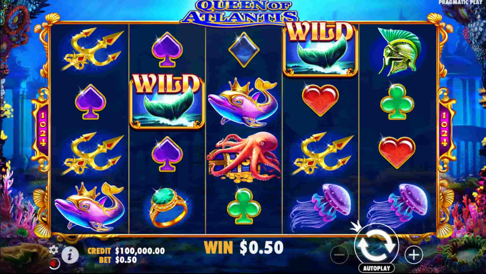 Queen of Atlantis Slot screenshot 3