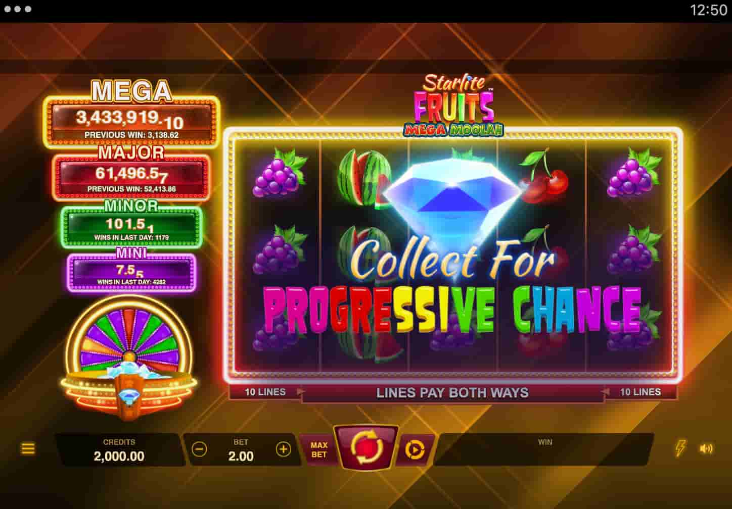 Starlite Fruits Mega Moolah screenshot 5