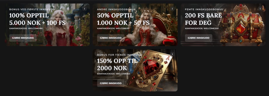 spadesqueen velkomstbonus