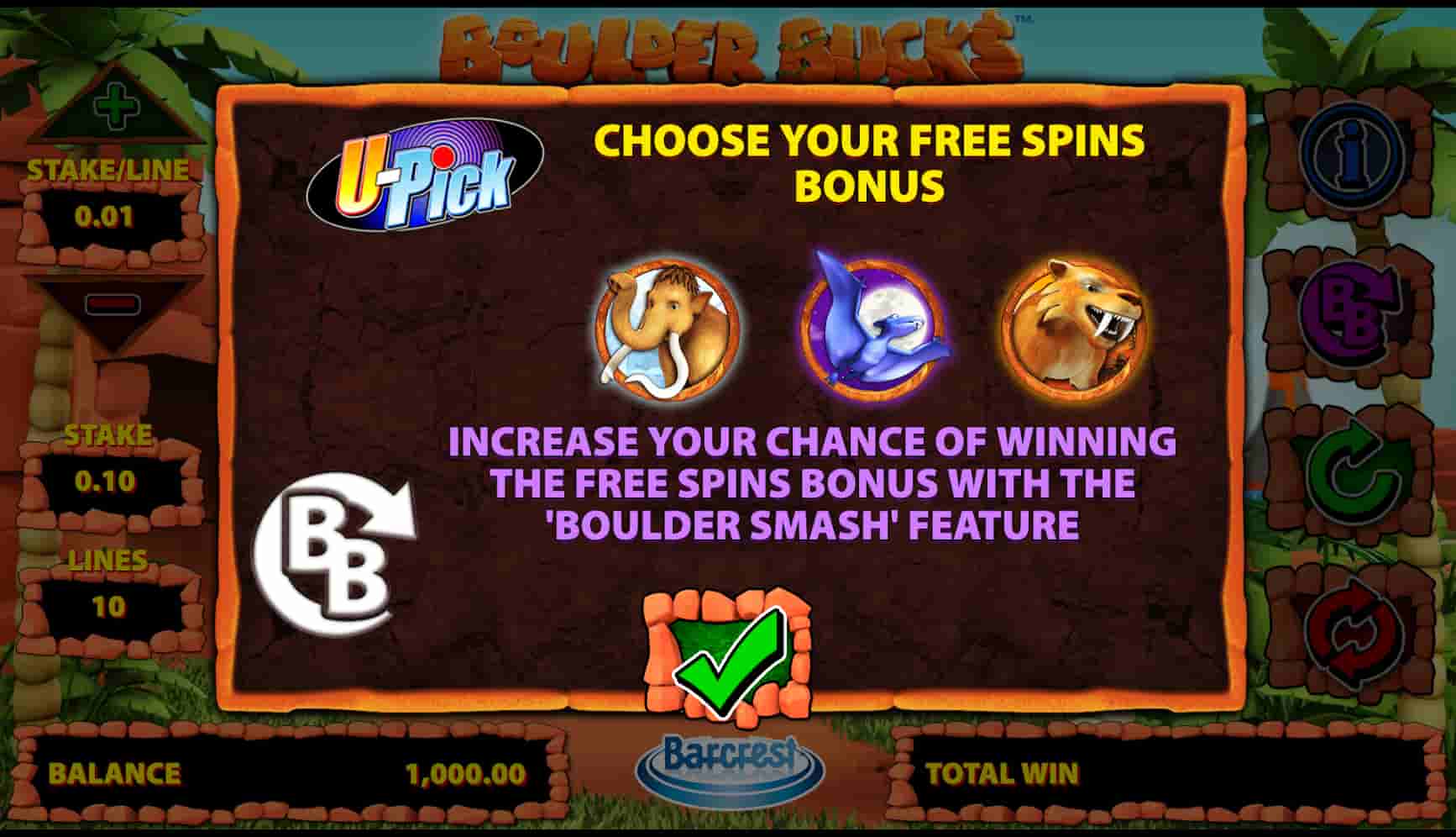 Best Boulder Bucks slot screenshot 5
