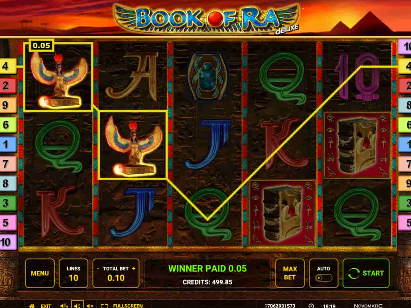 Book of Ra Deluxe screenshot 2