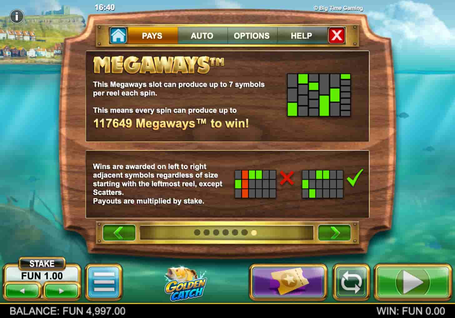 Golden Catch Megaways screenshot 4