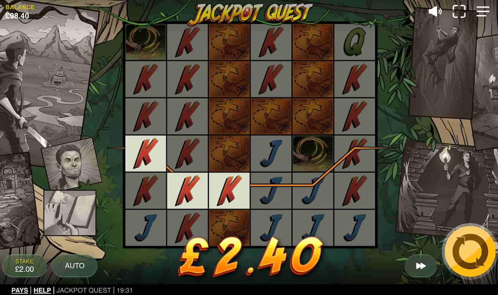 Jackpot Quest slot screenshot 2