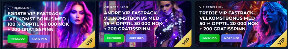 rebellion vip velkomstbonus