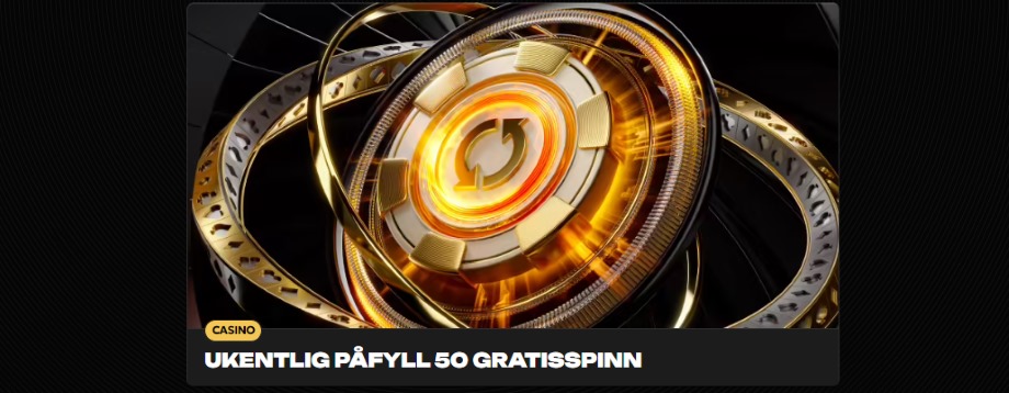 spinsy casino ukentlig pafyll 50 gratisspinn