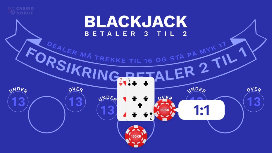 blackjack over under 13