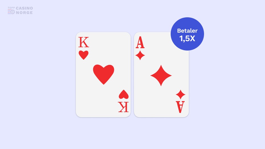 blackjack betaler