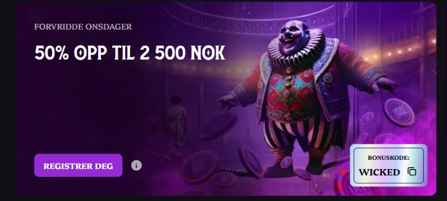 lucky circus casino forvridde onsdager